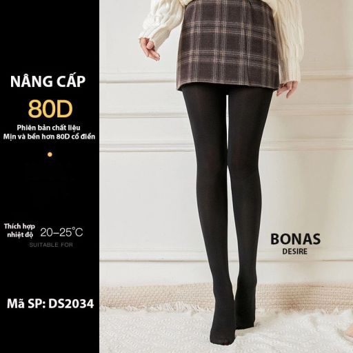 Tất quần loại dày Nâng cấp giữ ấm che khuyết điểm định hình dáng BONAS CHÍNH HÃNG 80D 200D 480D T-015 80D Nâng cấp - Available variant