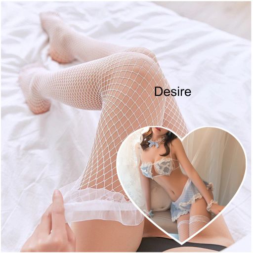 Bộ đồ ngủ hoá trang Cosplay hầu gái dễ thương caro xanh DESIRE VN-8500 Set cơ bản + tất 02 - Available variant