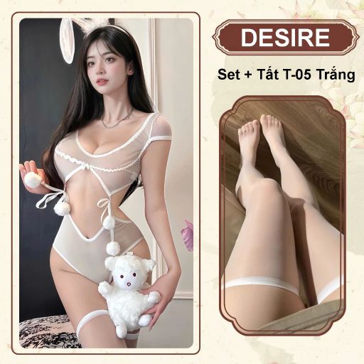 Tùy chọn Màu sắc: Set Trắng + Tất T-05