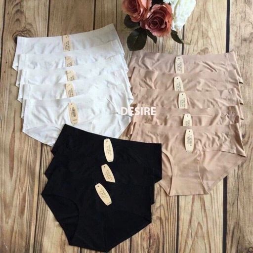 [Chất mềm] Quần lót su màu da không đường may Seamless mặc váy body QLN-0041 3 quần Đen - Available variant
