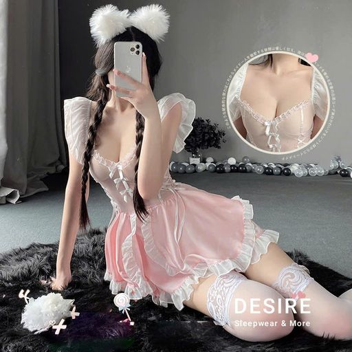 Desire Store, Bộ đồ Cosplay Lolita Cô hầu gái gợi cảm, sexy mềm cao cấp DESIRE VN-2591-1 - 239.000 ₫
