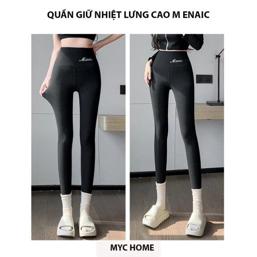 Desire Store, Quần dài legging M ENAIC lưng cao giữ nhiệt lót nhung Cation hai mặt mùa đông ấm áp định hình dáng QGN-004 - 150.000 ₫