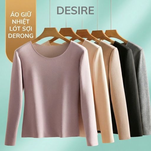 Desire Store, Áo giữ nhiệt Nhung lót sợi nhiệt Derong mềm siêu nhẹ mùa đông ấm áp Áo lót trong giữ nhiệt QGN-9093 - 139.000 ₫