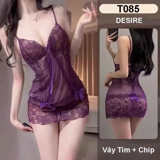 Tùy chọn Màu sắc: Váy tím + Chip