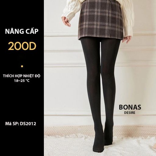 Tất quần loại dày Nâng cấp giữ ấm che khuyết điểm định hình dáng BONAS CHÍNH HÃNG 80D 200D 480D T-015 200D Nâng cấp - Available variant