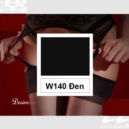 Tất lưới nữ kèm đai Ren phong cách gợi cảm sexy cosplay phòng the DESIRE W140 Đen đai ren - Available variant