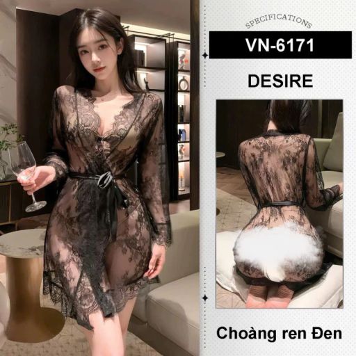 Tùy chọn Màu sắc: Choàng Ren Đen