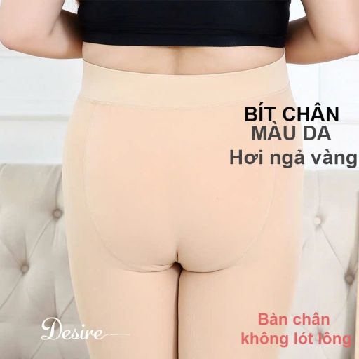 Quần Tất Nữ Lót Lông BIGSIZE (80-100kg) Siêu Co Giãn Mềm Mại Ấm Áp DS606 - Phù Hợp Mùa Đông Da bít chân 200g - Available variant