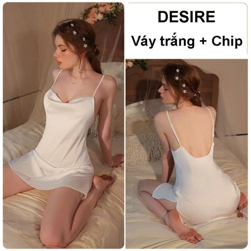 Tùy chọn Màu sắc: Váy trắng+Chip