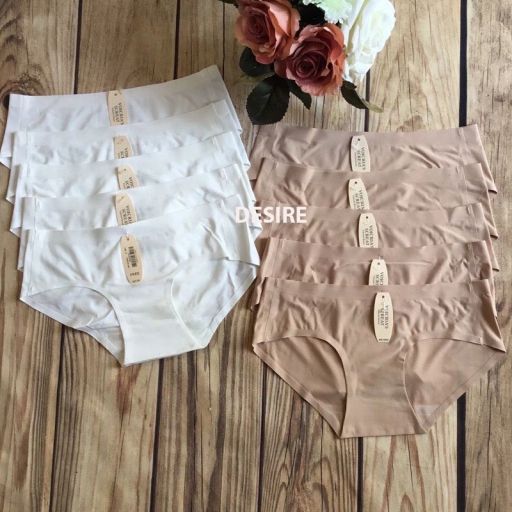[Lố 5 -10 quần] Quần lót su trơn không đường may chất xinh thấm hút mồ hôi QLN-0077 10 quần(40-56kg) Đen - Available variant