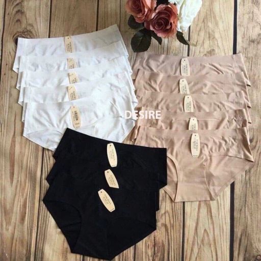 Desire Store, [Lố 5 -10 quần] Quần lót su trơn không đường may chất xinh thấm hút mồ hôi QLN-0077 - 205.000 ₫