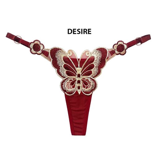 Quần lót lọt khe hình cánh bướm sexy gợi cảm QL-017 Đỏ đô Lẻ 1 quần - Available variant