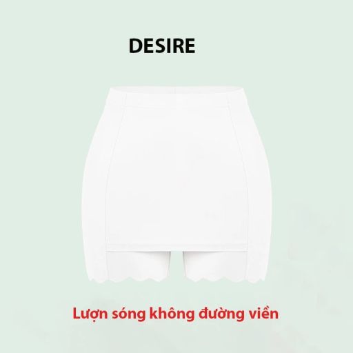 Quần Đùi Mặc Váy Vạt Chống lộ Su lạnh Có đường viền 30cm Thoáng Mát Cạp Cao Quần bảo hộ QL-025 Trắng sóng k viền L - Available variant