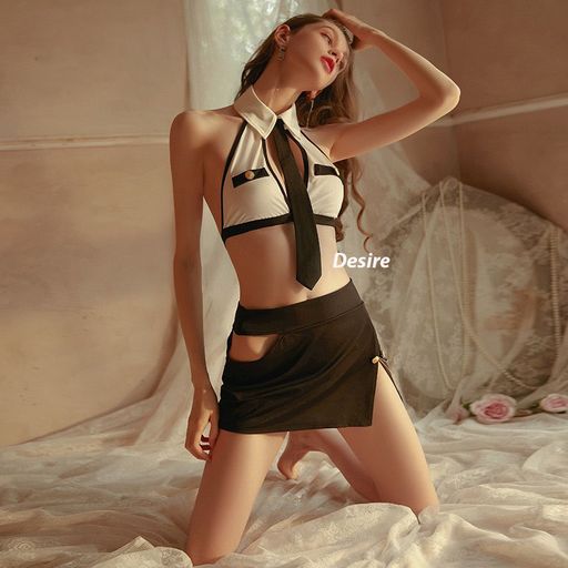 Desire Store, Bộ đồ ngủ cosplay hoá trang Cô thư ký cảnh sát gợi cảm sexy hàng chính hãng GUIRUO QC loại 1 DESIRE VN-1585 - 190.000 ₫